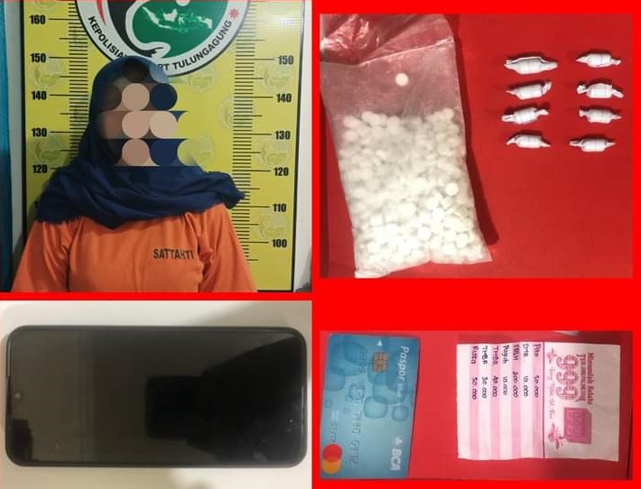Edarkan Pil Dobel L, Karyawati Tulungagung ini Ditangkap Polisi