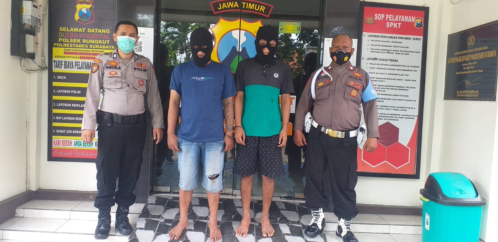 Dilacak Korbannya Lewat GPS, Dua Residivis Curanmor Dijemput Polisi di Rumahnya
