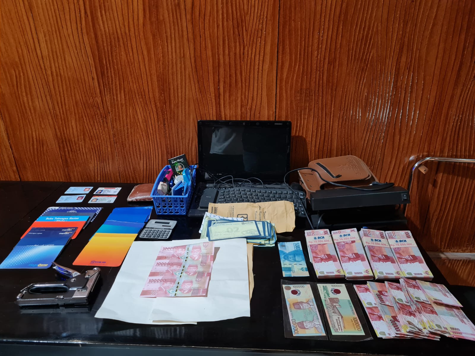 Pengedar Uang Palsu Lintas Kota Dibekuk Polres Tulungagung