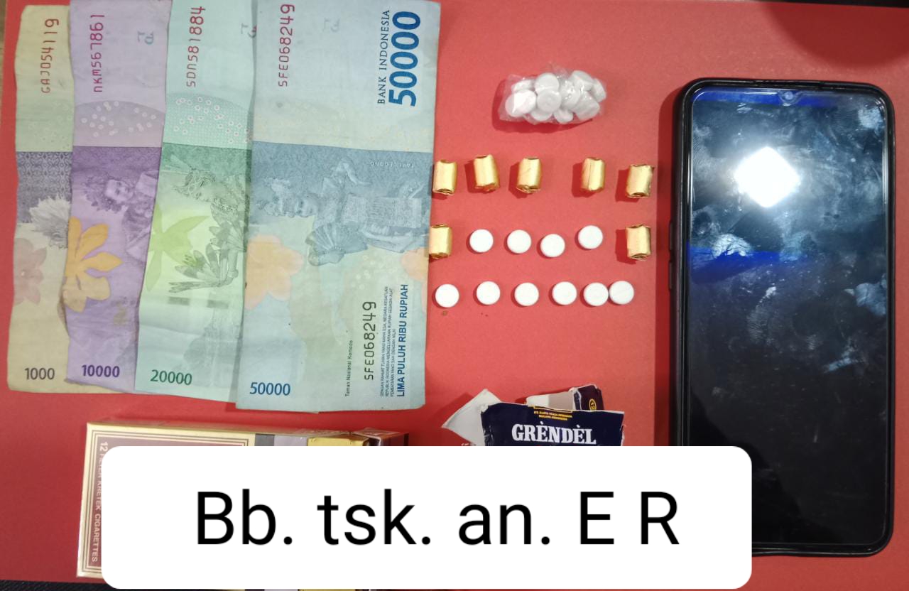 Satresnarkoba Polres Nganjuk Amankan 2 Pria Pengedar dan Pemasok Pil Koplo Jaringan Lokal