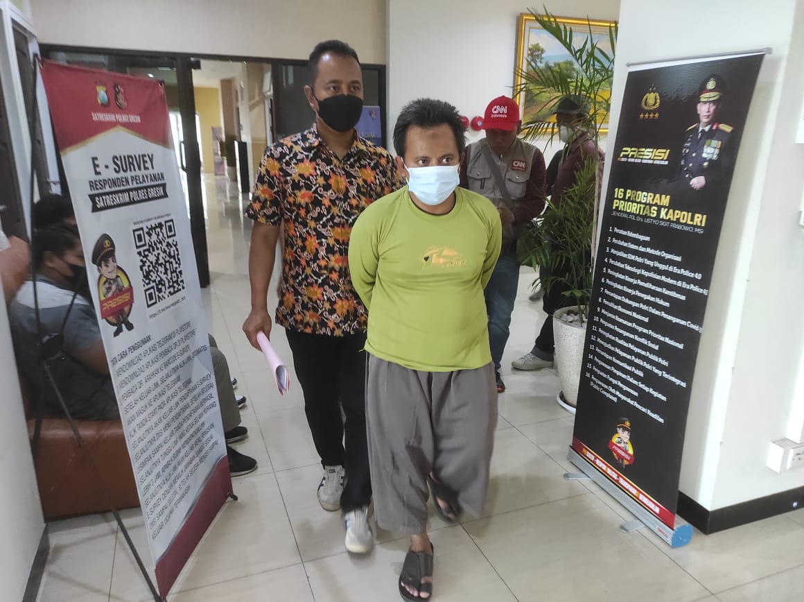 Ciumi Gadis Cilik, Warga Kenjeran Dibekuk Polres Gresik