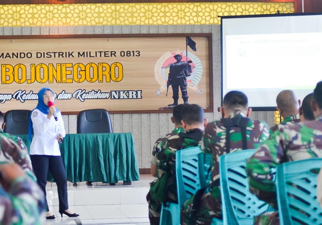 Kodim Bojonegoro bersama BPJS Kesehatan Gelar Sosialisasi Program JKN