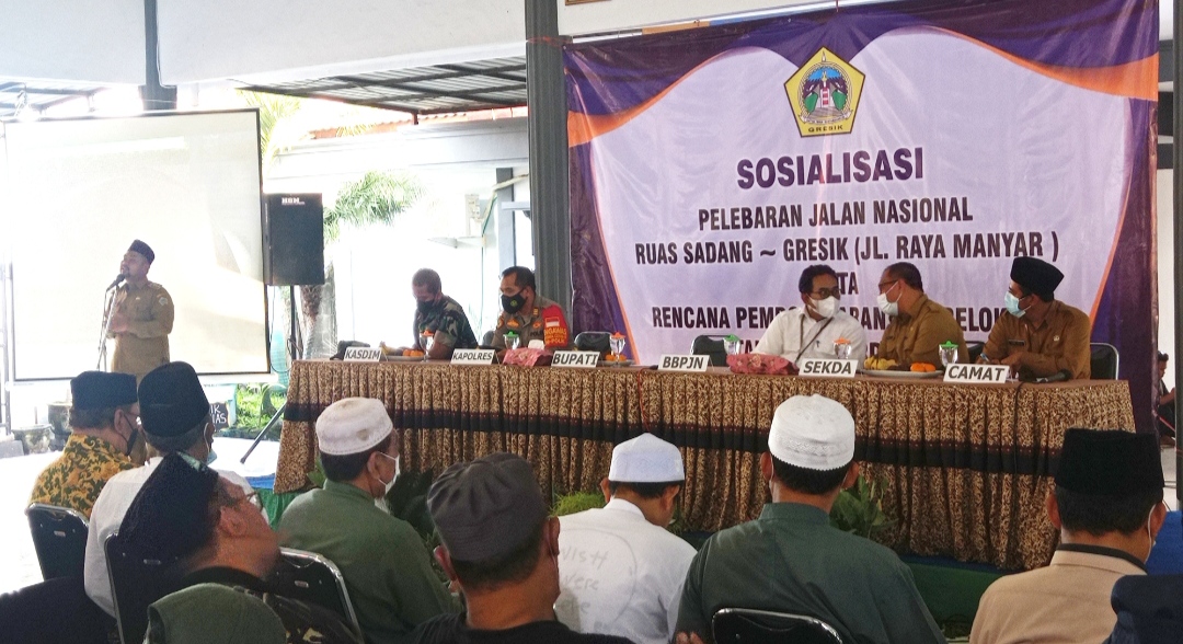 Pelebaran Jalan Raya Manyar Gresik diperkirakan Seluas 22 Meter dengan Empat Lajur