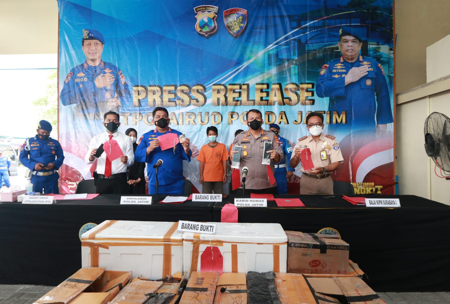 Sindikat Penyelundupan Benih Lobster Luar Negeri Diringkus Polda Jatim