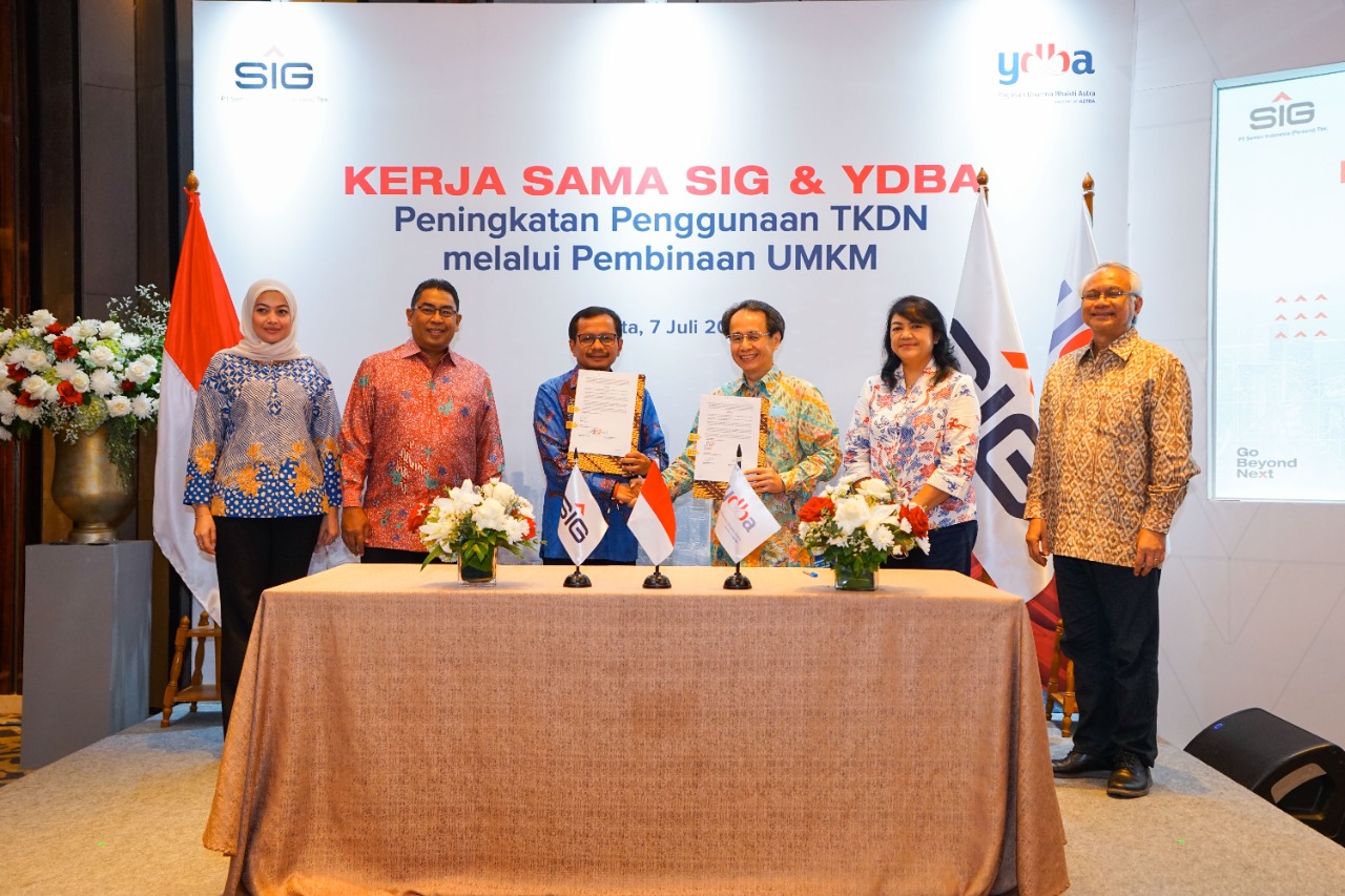 Dukung Peningkatan Penggunaan Produk Dalam Negeri, SIG dan YDBA Berkolaborasi