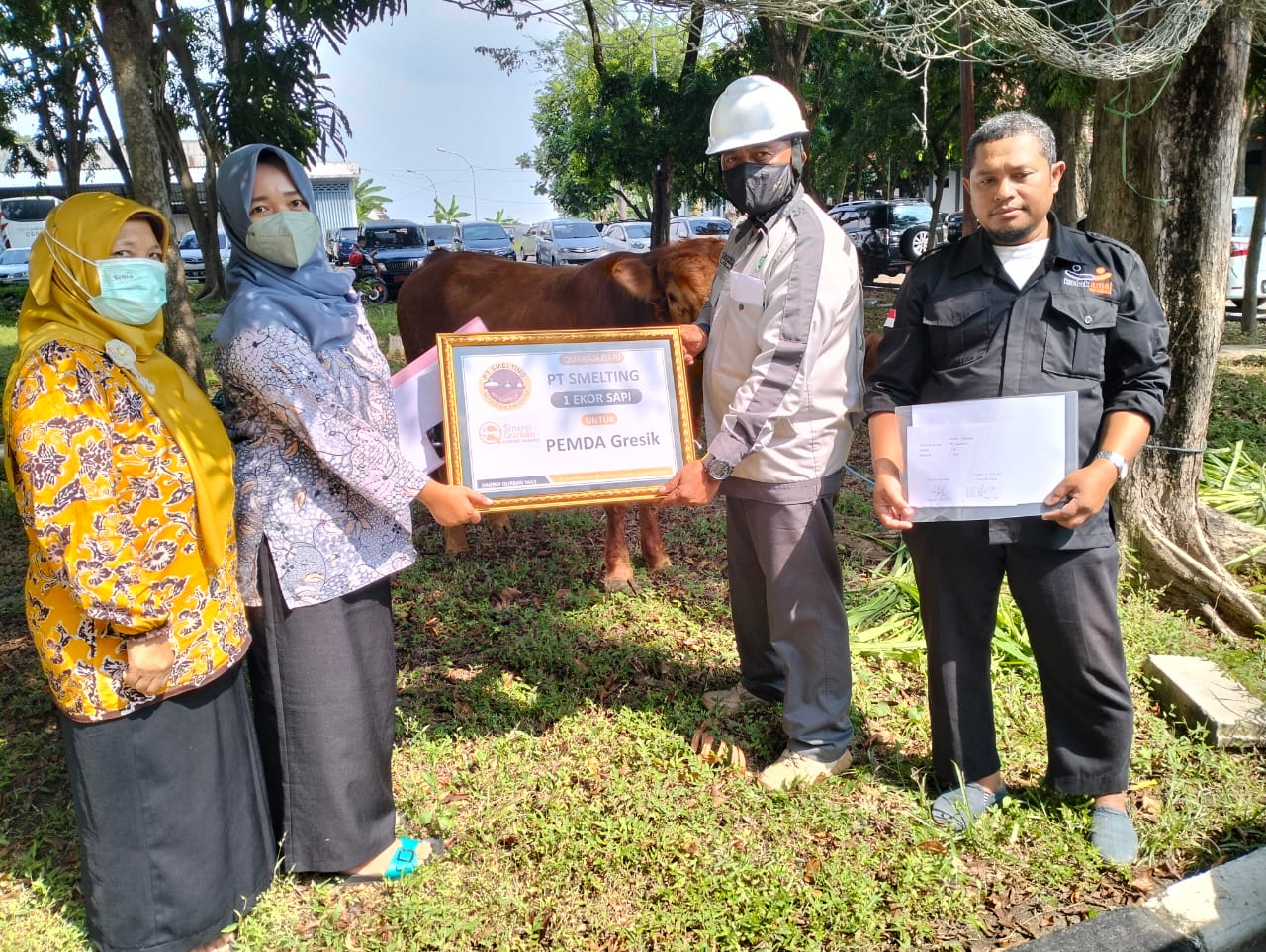 Smelting Salurkan Hewan Kurban ke Pemkab Gresik