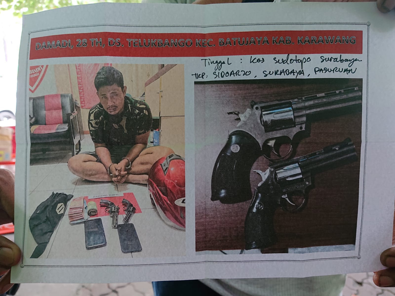 Perampok di Minimarket Sidoarjo Tertangkap, Pelaku Juga Beraksi di Pasuruan dan Surabaya