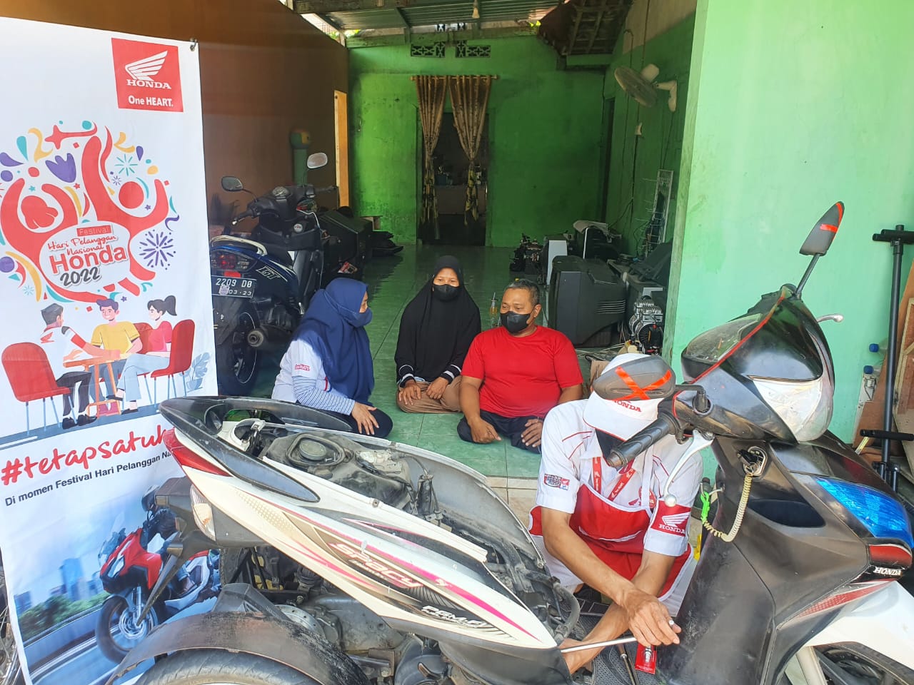 Hapelnas 2022, MPM Honda Jatim Berikan Layanan Service Kunjung Konsumen Disabilitas