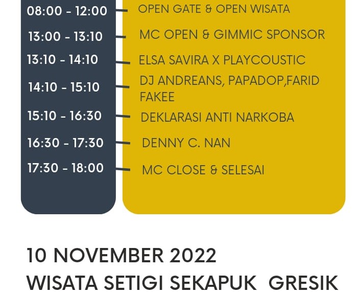 Breaking News: Konser Denny Caknan di Wisata Setigi Gresik Jamnya Dimajukan, Simak Jadwal Acaranya