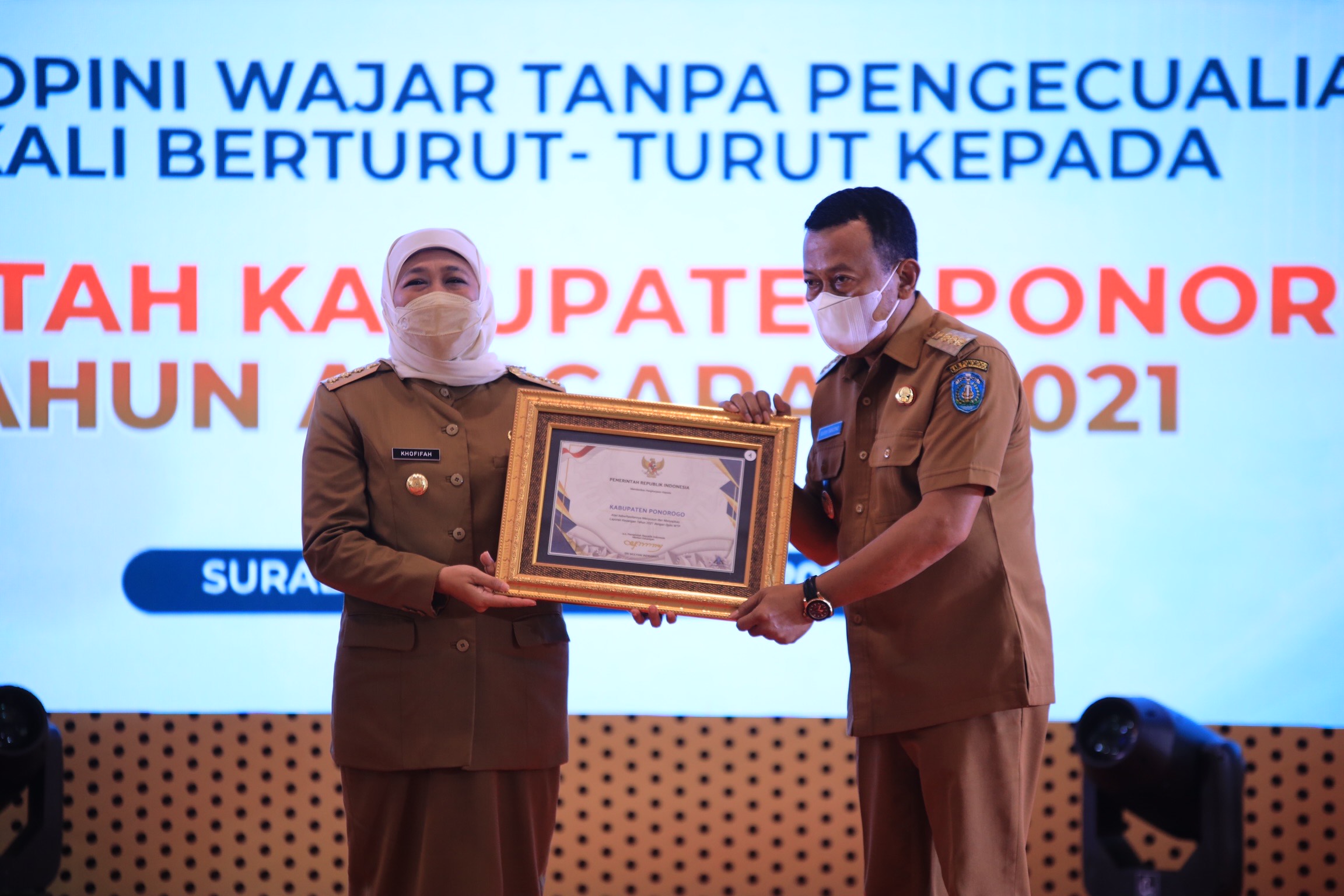 WTP 10 Kali, Bupati Sugiri : Ini Kerja Keras Bersama
