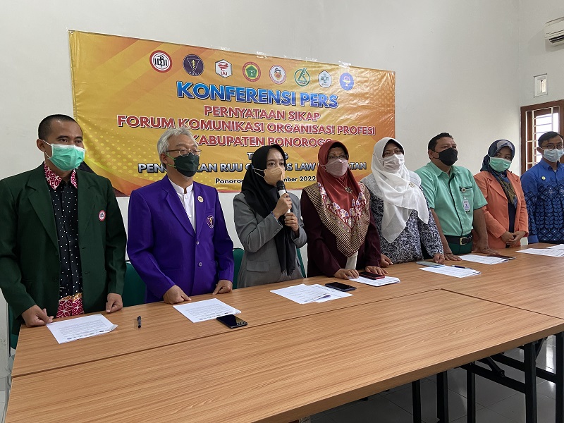 Tolak RUU Omnibus Law Kesehatan, Ini Alasan Koalisi OP Kesehatan di Ponorogo