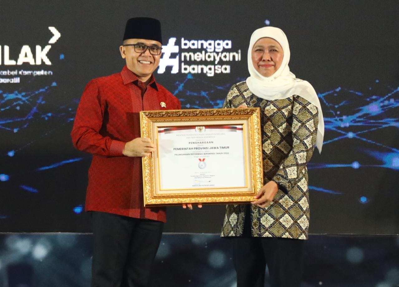 Pertama Kali, Indeks Reformasi Birokrasi Pemprov Jatim Raih Predikat A