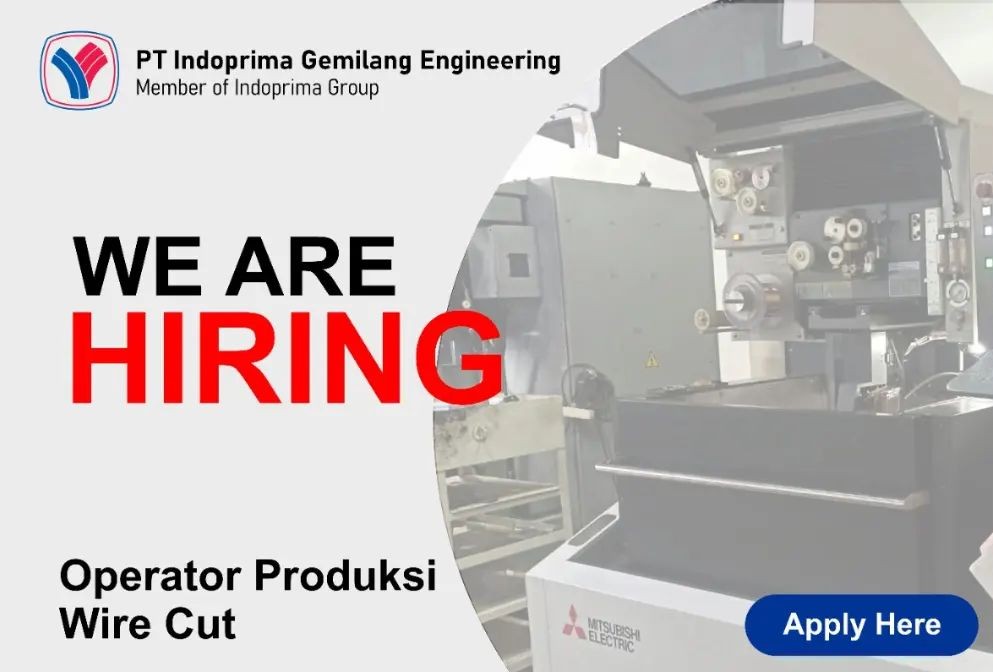 Lowongan Kerja di PT Indoprima Gemilang Engineering, Dibutuhkan Dua Posisi Bagian Produksi