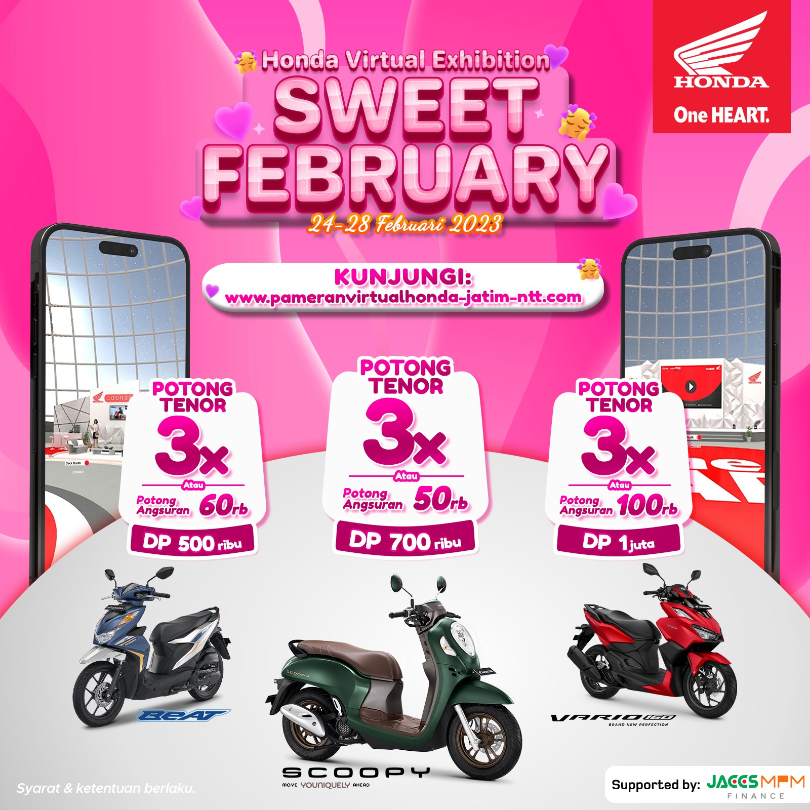 Hanya 5 Hari, Beli Motor Honda Gratis Helm di Honda Virtual Exhibition