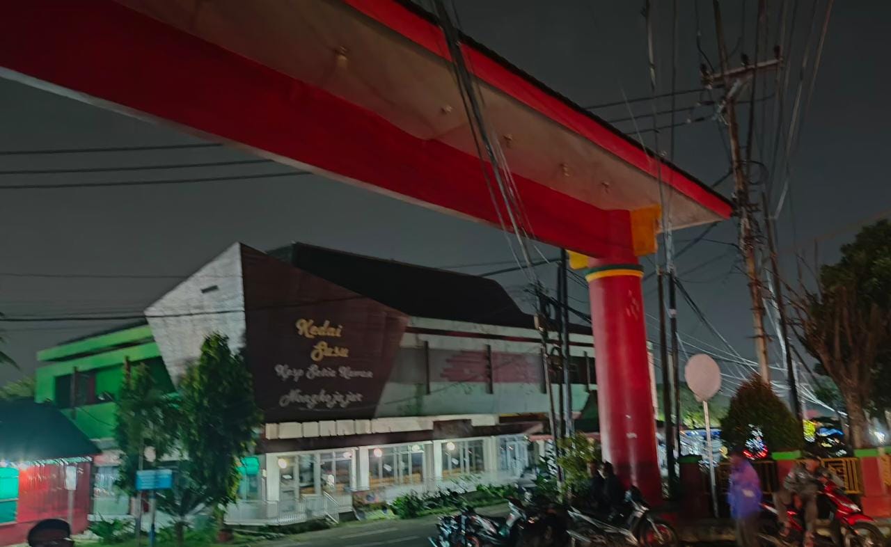 Lampu Dibiarkan Padam, Pasar Wisata Cheng Hoo Pandaan Terkesan Tidak Terawat