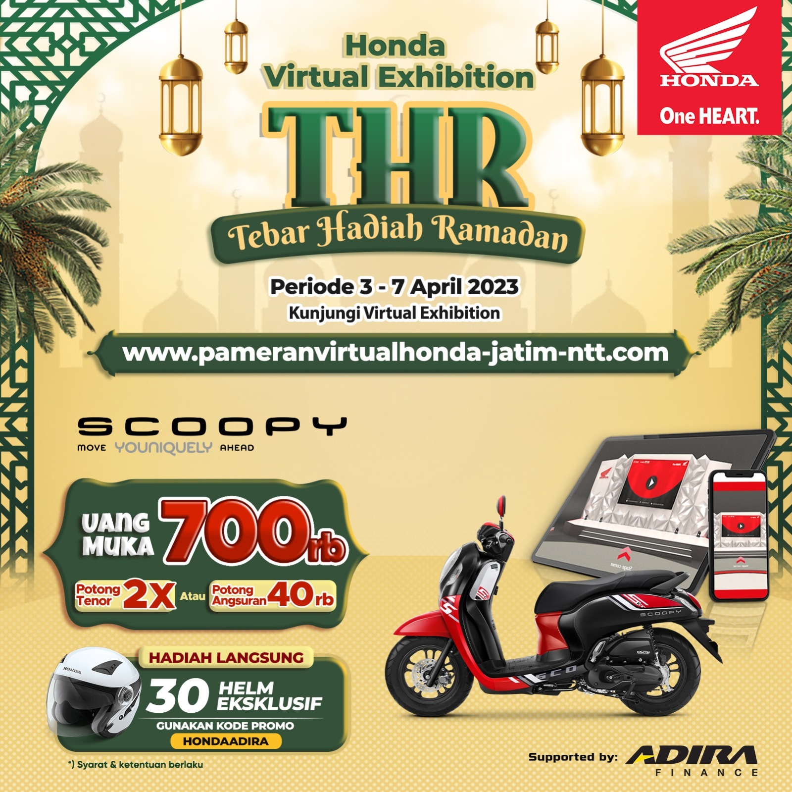 MPM Honda Jatim Tebar Hadiah Ramadan di Pameran Virtual