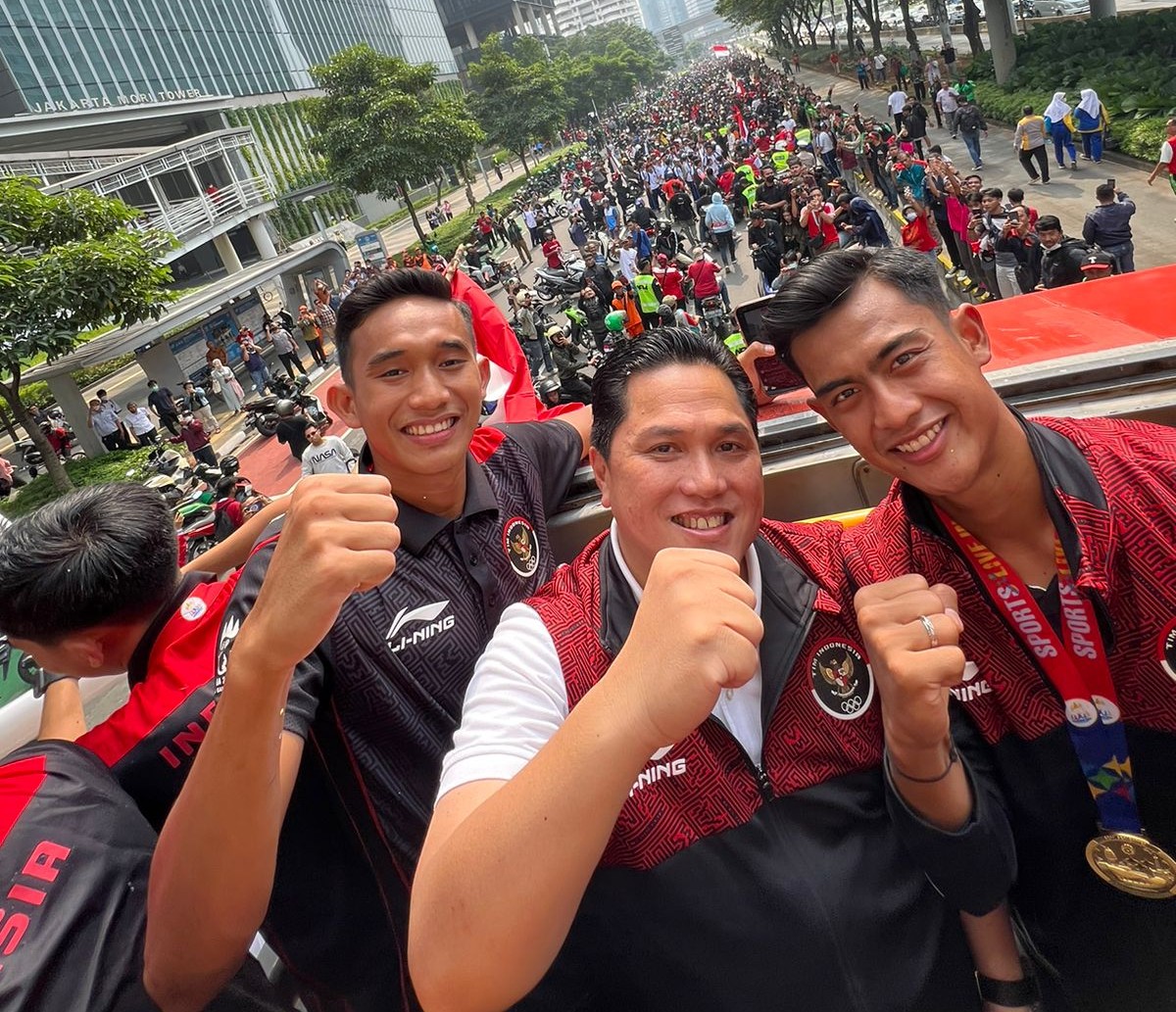 Erick Thohir Sebut Timnas U-22 Pahlawan Usai Raih Medali Emas SEA Games