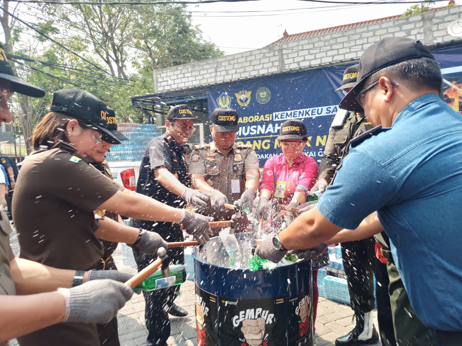 Bea Cukai Gresik Musnahkan Barang Bukti Pelanggaran Cukai, Kerugian Negara Capai Rp1 Miliar Lebih