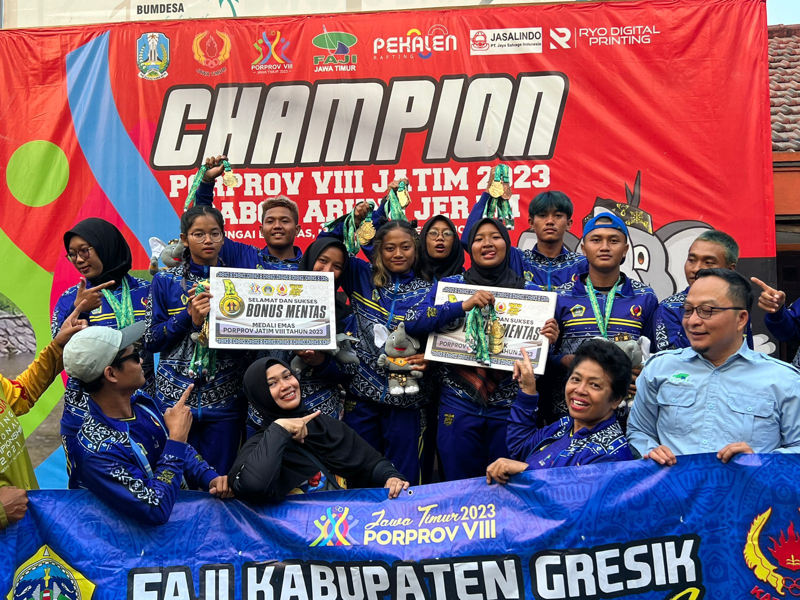 Lagi, Kontingen Porprov Gresik Kembali Duduki Peringkat 7