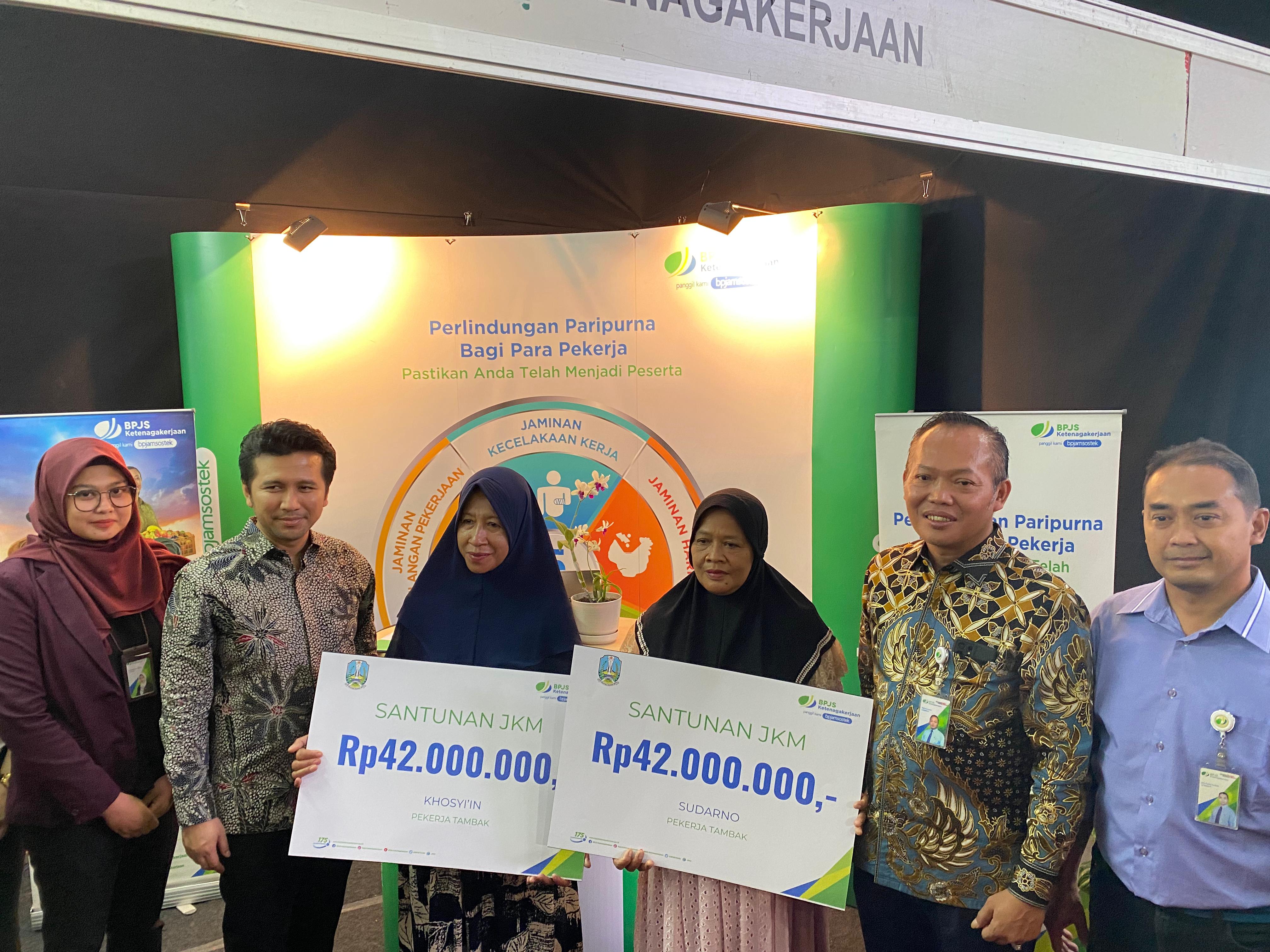 Event Jatim Fest 2023, BPJS Ketenagakerjaan Serahkan JKM Serta Pendaftaran Baru
