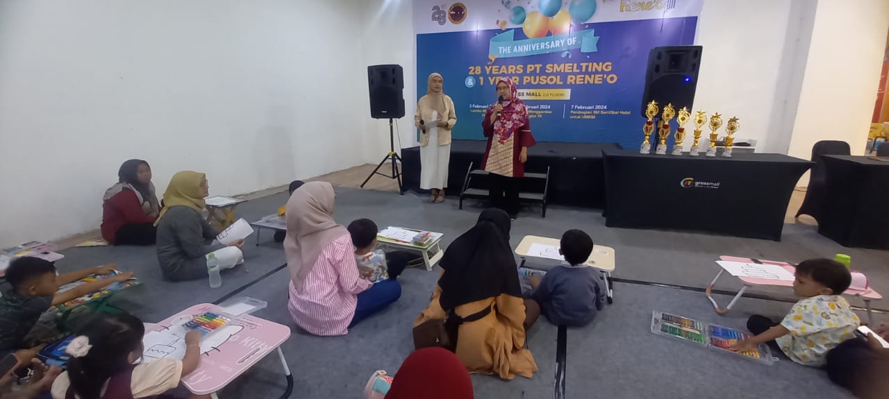 PT Smelting Menggelar Lomba Mewarnai Untuk Anak KB, Asah Kreatifitas dan Kenalkan Perusahaan