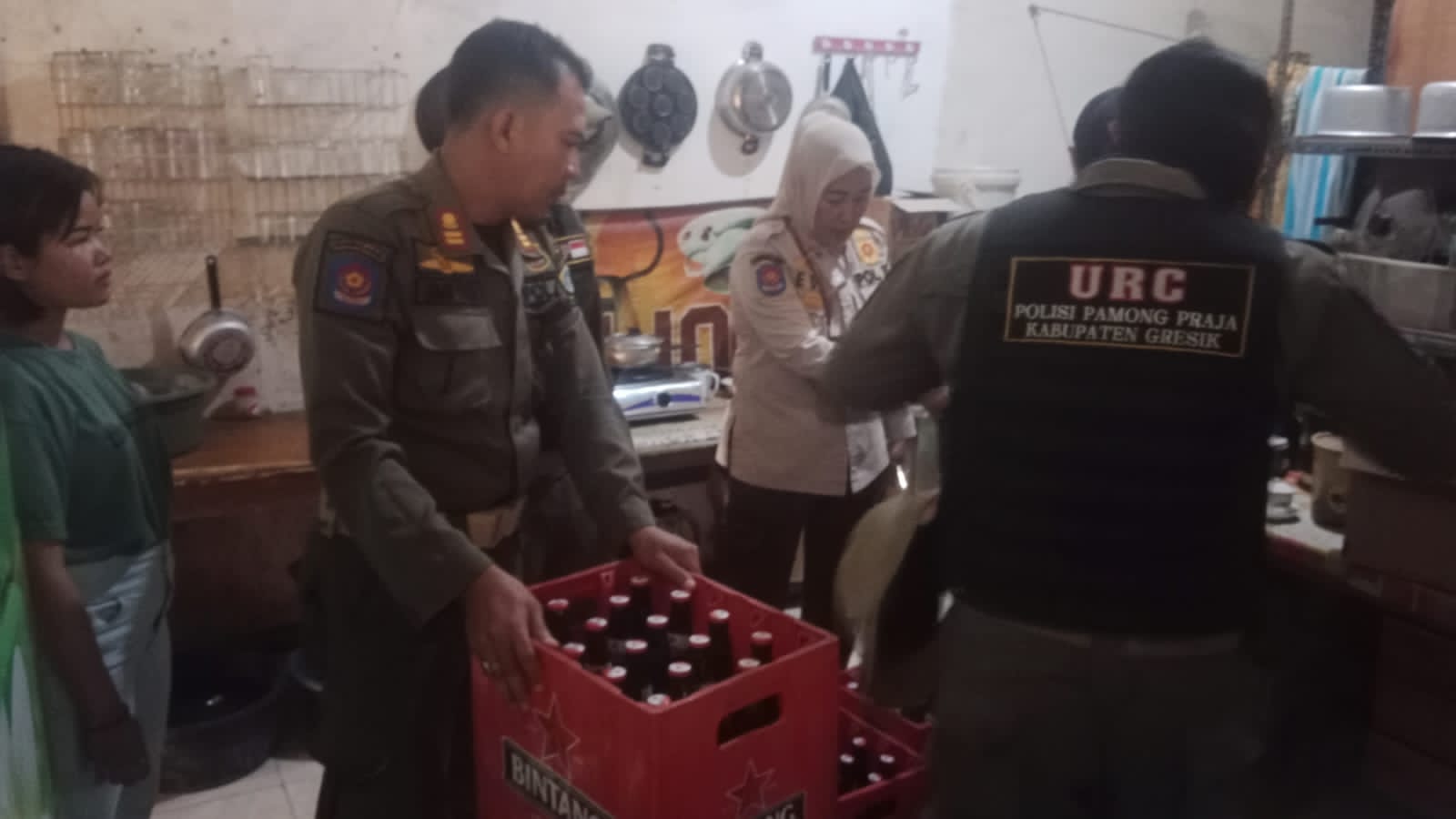 Kawa-Kawa Hingga Vodka Disita Satpol PP di Wilayah Kabupaten Gresik Utara