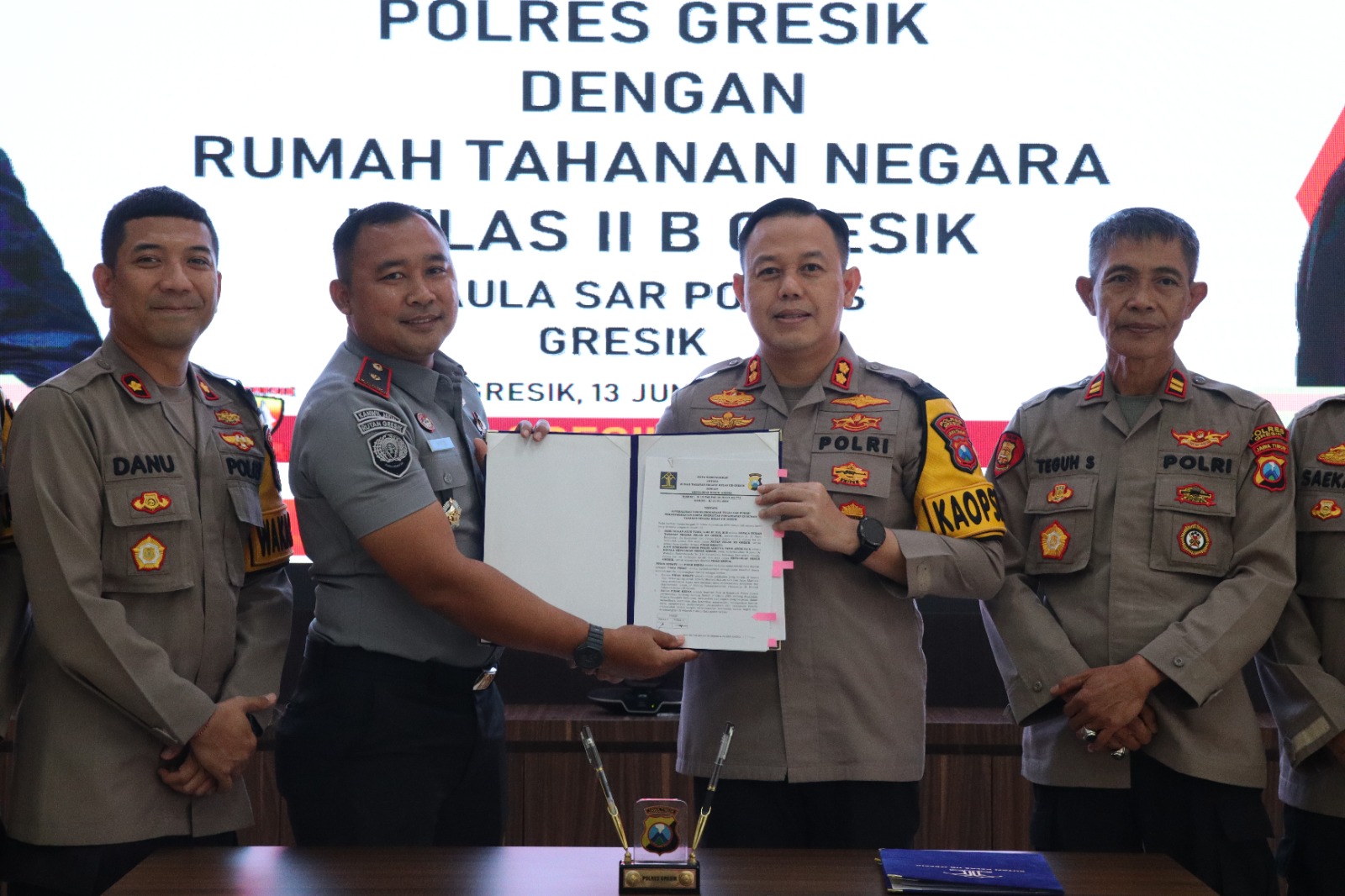 Polres Gresik Sinergi dalam Pengamanan di Rumah Tahanan Negara Kelas IIB Gresik