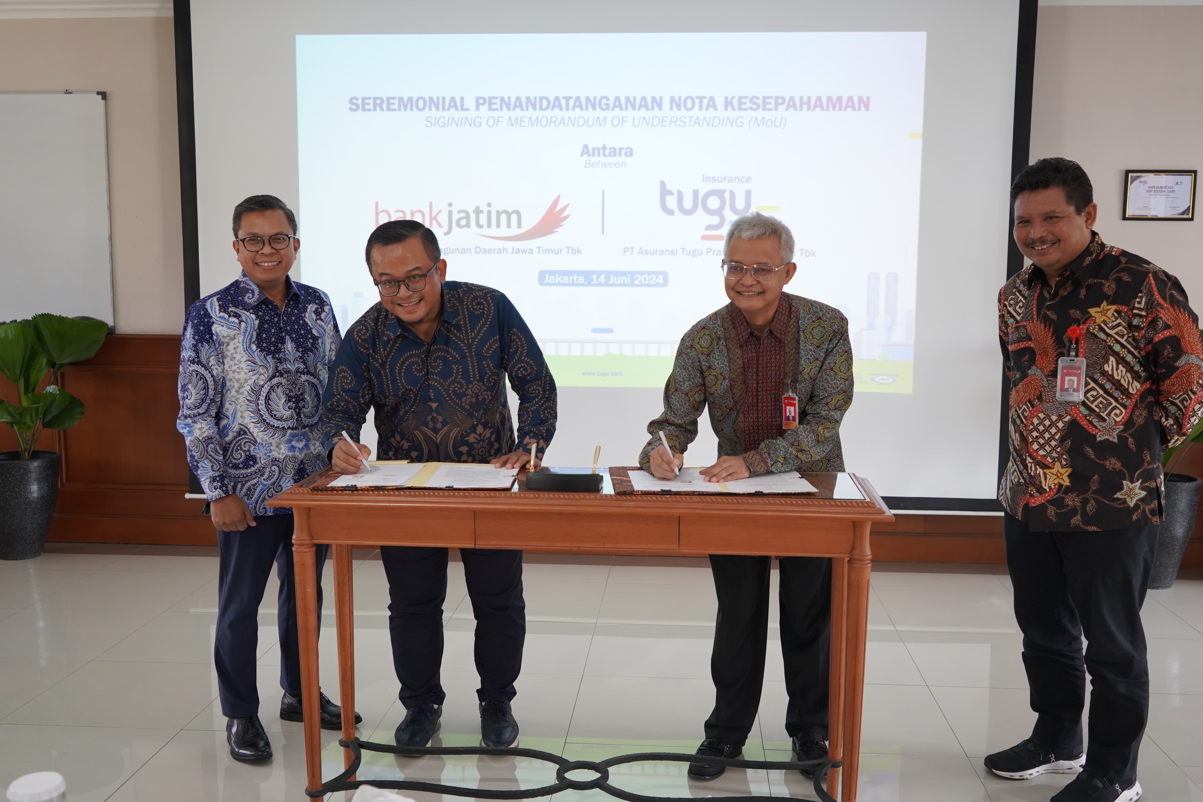 Bank Jatim Perluas Kerja Sama dengan Tugu Insurance, Berikut Poin-poinnya