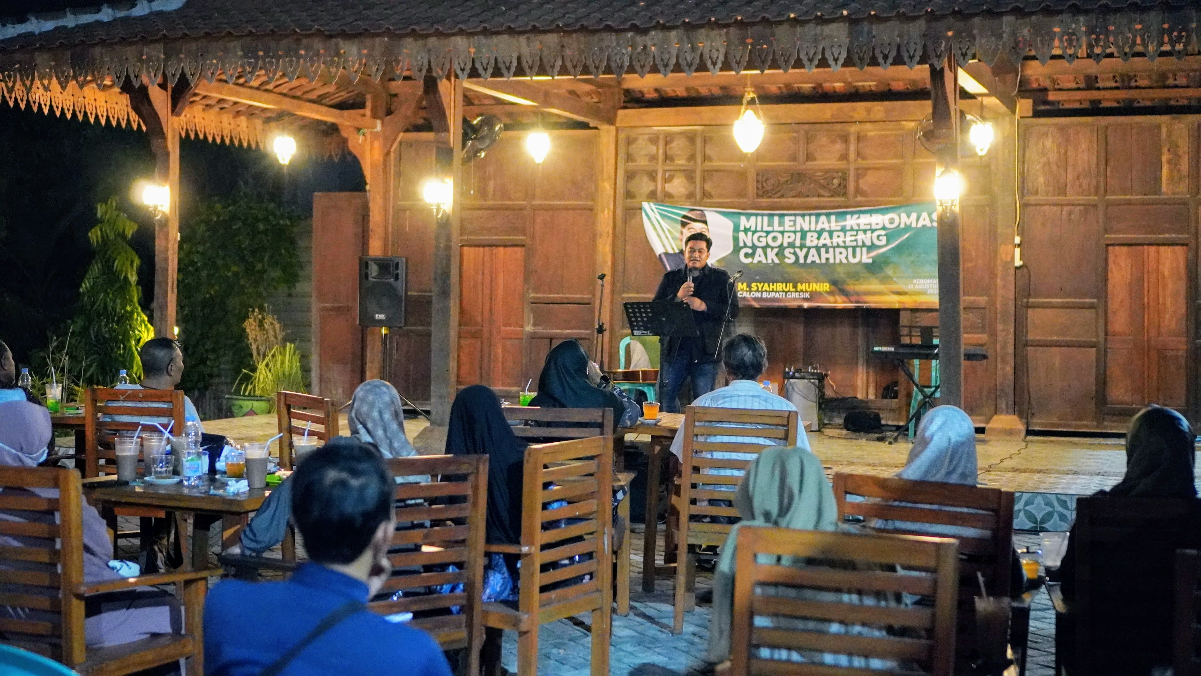 Milenial Kebomas Curhat Bareng Cabup Syahrul Munir, Soal Pekerjaan Hingga Kemacetan