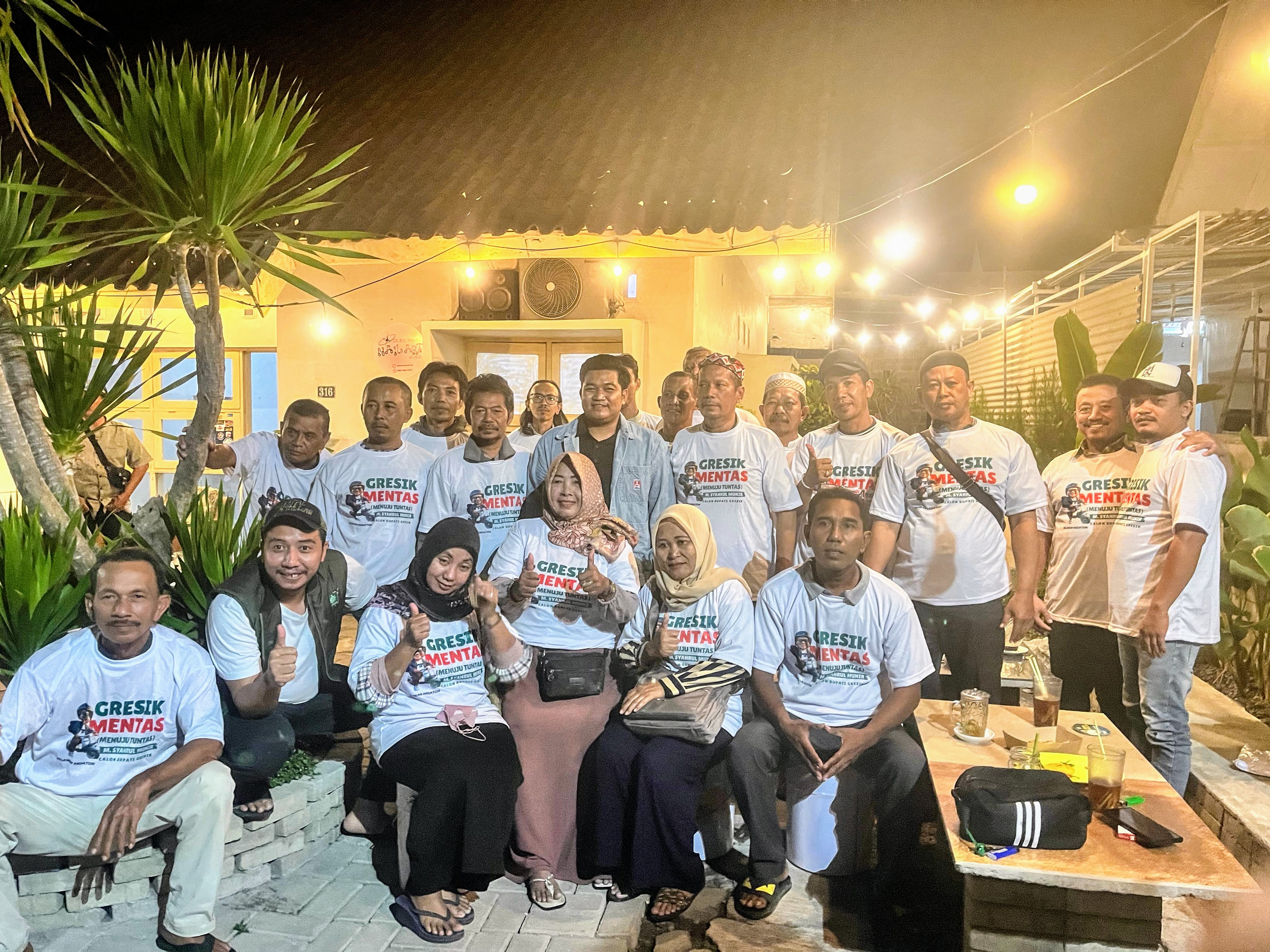 Dialog dengan Relawan Kebomas, Syahrul Minta Masukan Untuk Program dan Strategi Pemenangan