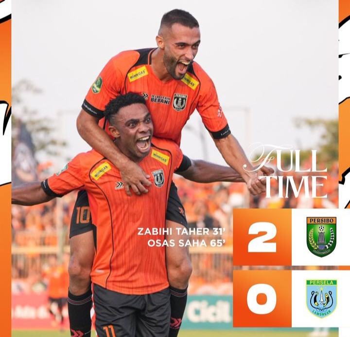 Derby Jatim Liga 2 Pegadaian 2024/2025, Persibo Bojonegoro Hajar Persela 2-0