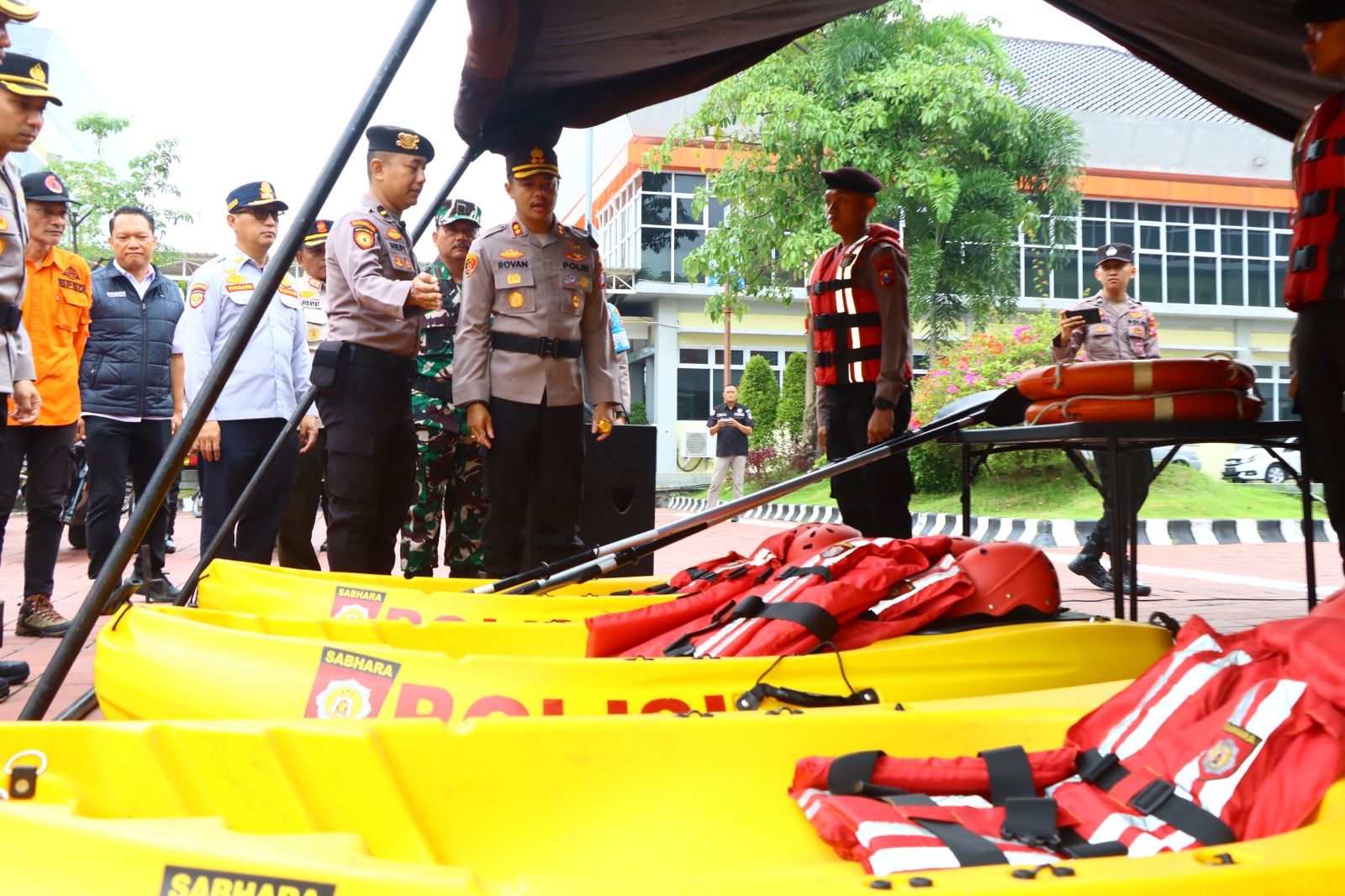 Polres Gresik dan BPBD Gelar Apel Hadapi Ancaman Bencana Hidrometeorologi