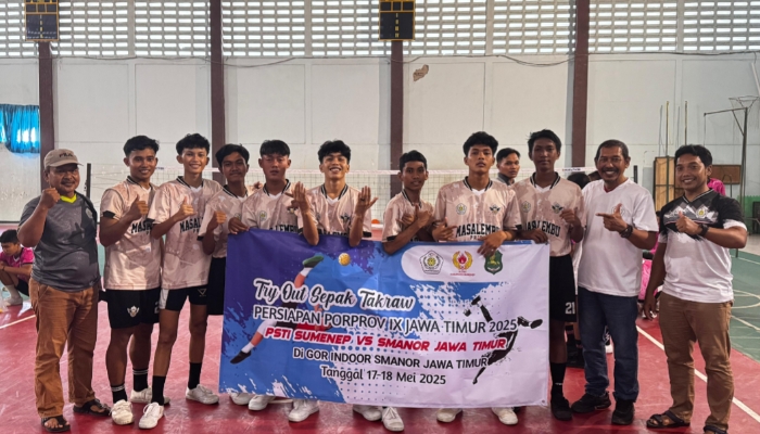 Andalkan Atlet Pulau Masalembu, Sepak Takraw Sumenep Incar Dua Emas di Porprov Jatim 2025