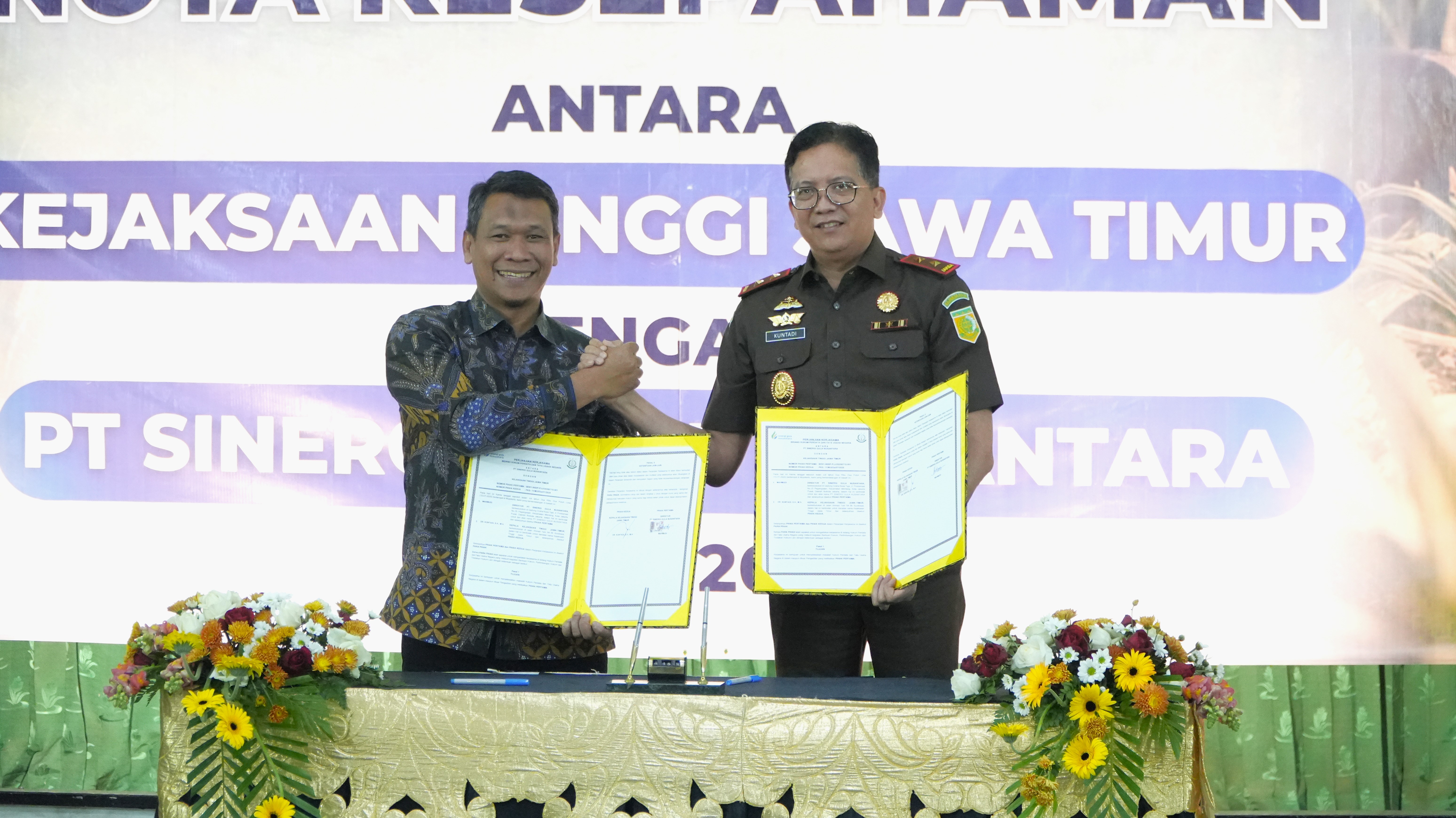 Perkuat Tata Kelola Industri Gula, PT SGN Teken Kerja Sama dengan Kejati Jatim