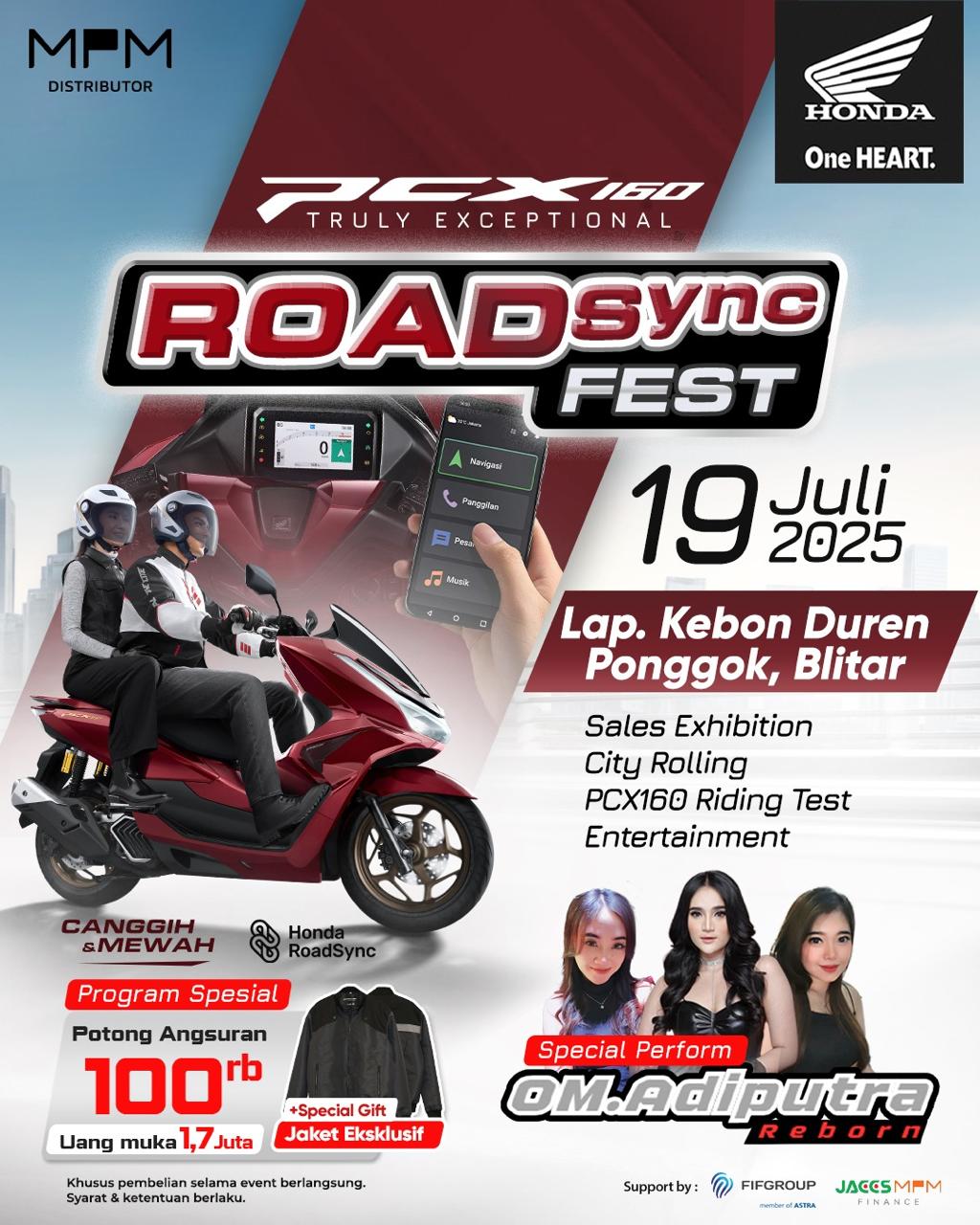 PCX160 Roadsync Experience Hadir di Blitar: Satu Hari Penuh Aksi, Teknologi, dan Hiburan Seru!
