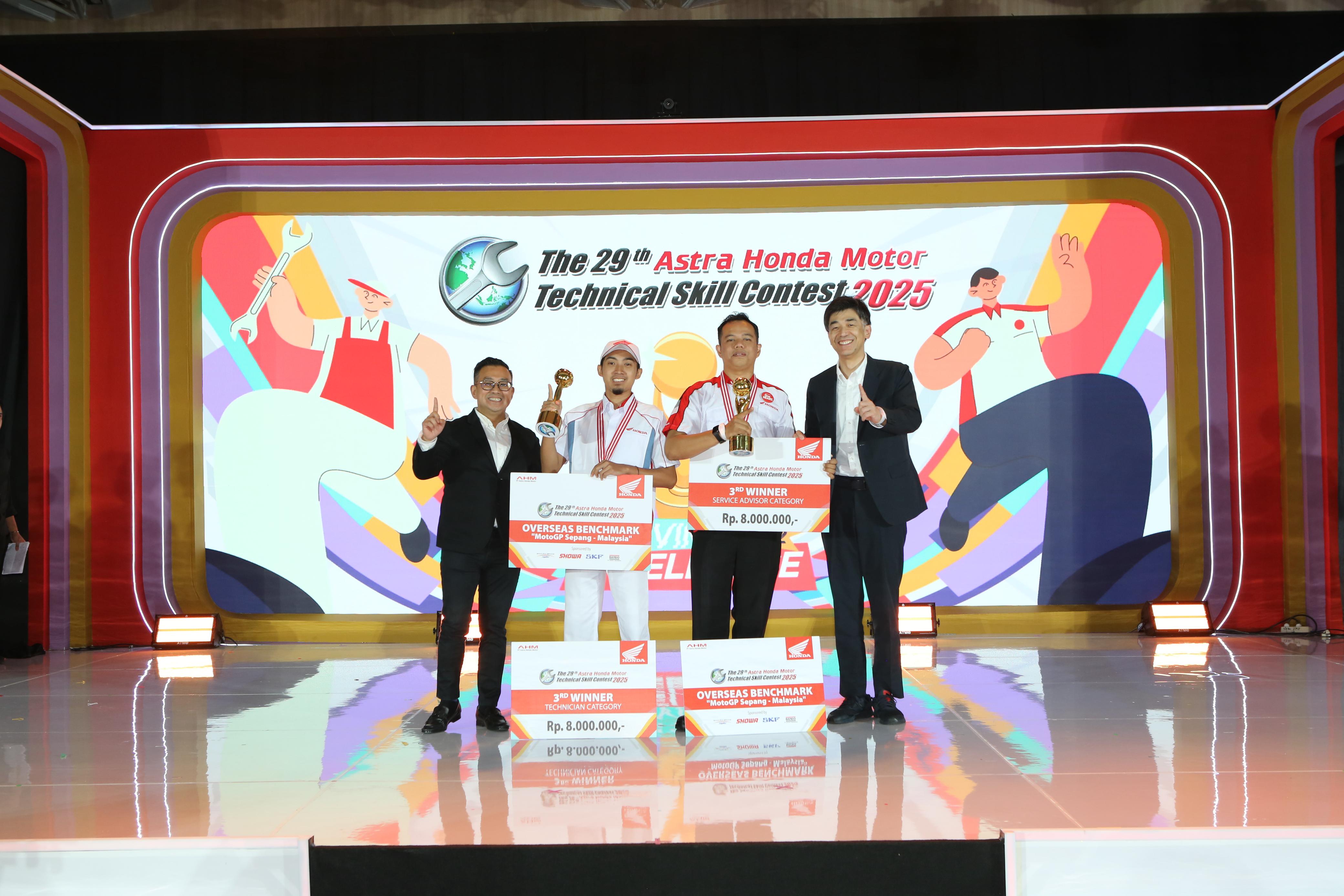 Teknisi MPM Honda Jatim Borong Prestasi di Ajang AHM-TSC 2025, Bukti Keunggulan Layanan Honda