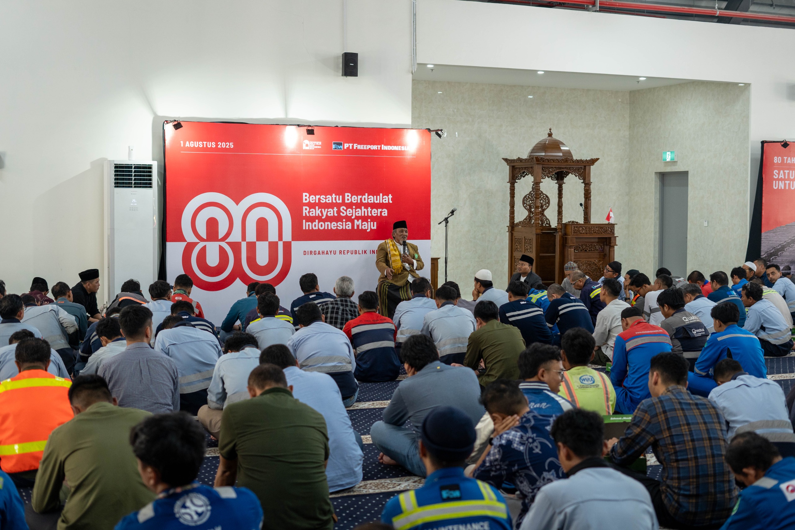 Spirit Kemerdekaan dari Timur ke Barat: Freeport Indonesia Gelar Doa Syukur Serentak Sambut HUT ke-80 RI