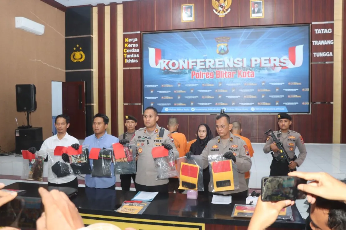 Polres Blitar Amankan Tiga Pelaku Pengeroyokan Hingga Korban Tewas