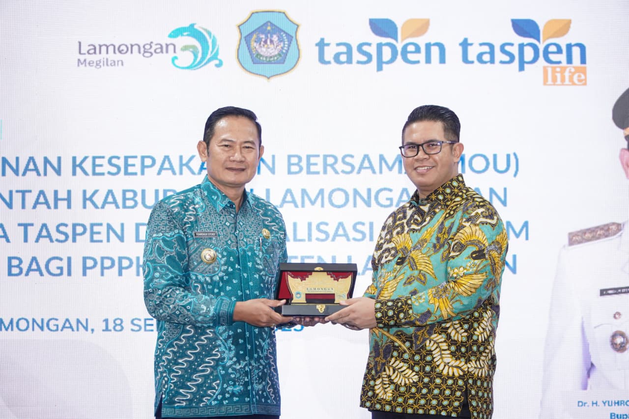 Peduli Kesejahteraan ASN, Pemkab Lamongan Teken MoU dengan PT Taspen