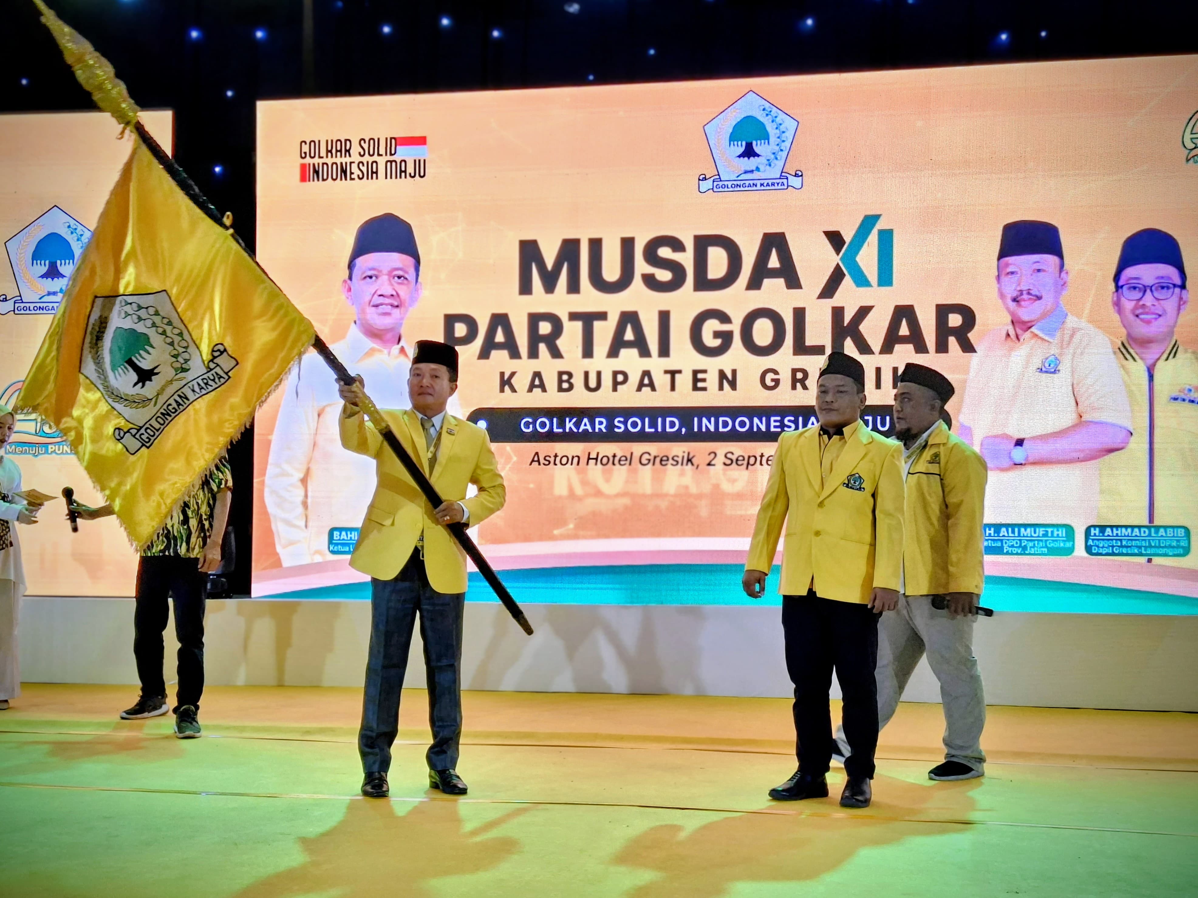 Wongso Negoro Resmi Nahkodai Golkar Gresik, Targetkan Kenaikan Kursi di Pemilu Mendatang