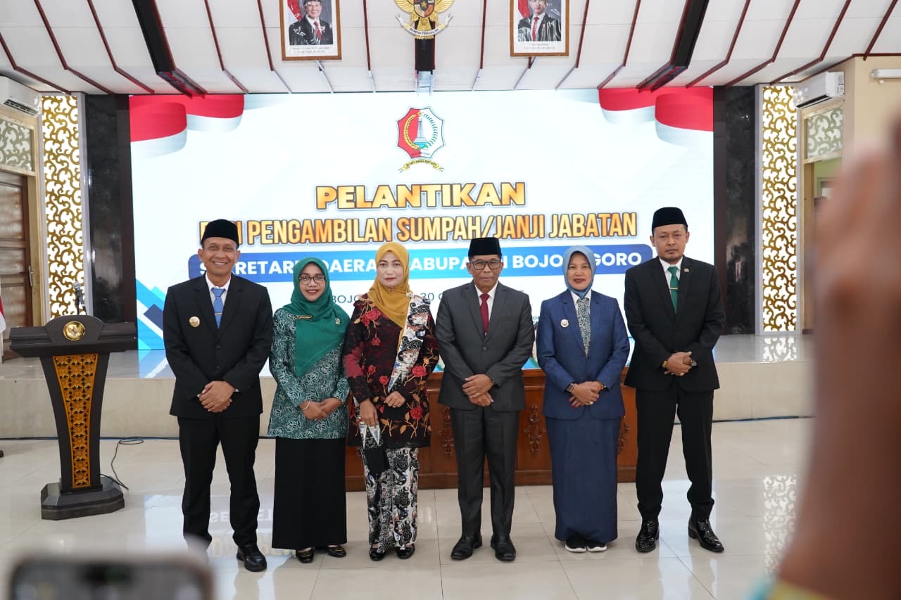 Edi Susanto Resmi Dilantik Jadi Sekda Bojonegoro, Bupati: Saatnya Perkuat Soliditas dan Pelayanan Publik