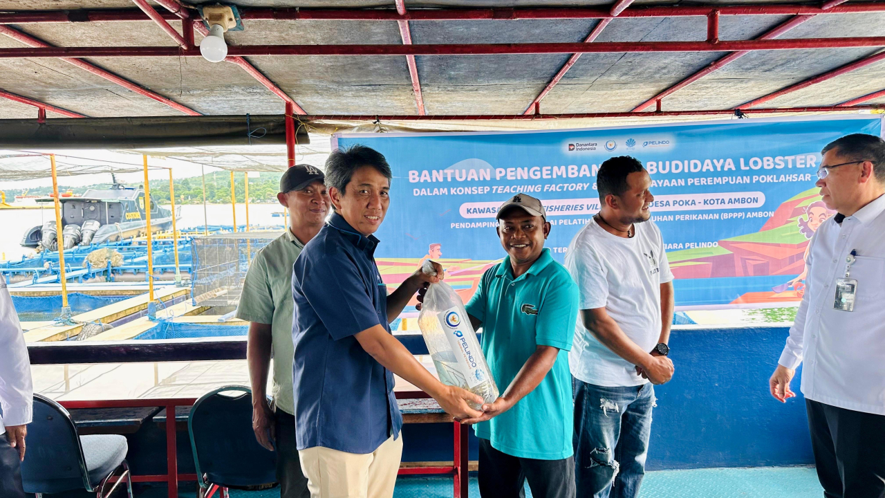Pelindo Terminal Petikemas Dukung Peningkatan Ekonomi Pesisir Ambon Melalui Budidaya Lobster
