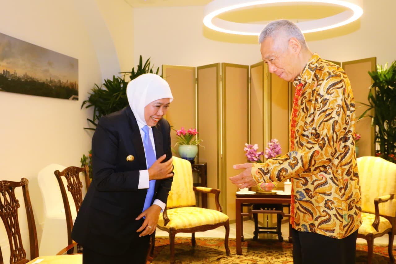 Program Rising Fellowship, Gubernur Khofifah Bertemu SM Singapura Lee Hsien Loong Bahas Hal Strategis