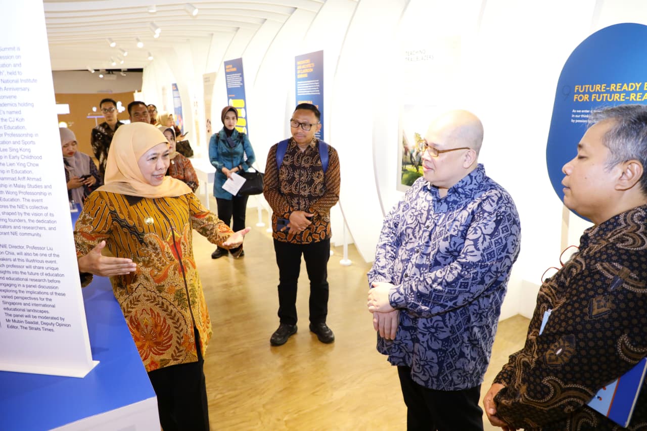 Gubernur Khofifah Tugaskan Disdik Jatim Adopsi Model NIE dan ITE Singapura untuk Percepat Transformasi Vokasi Unggul