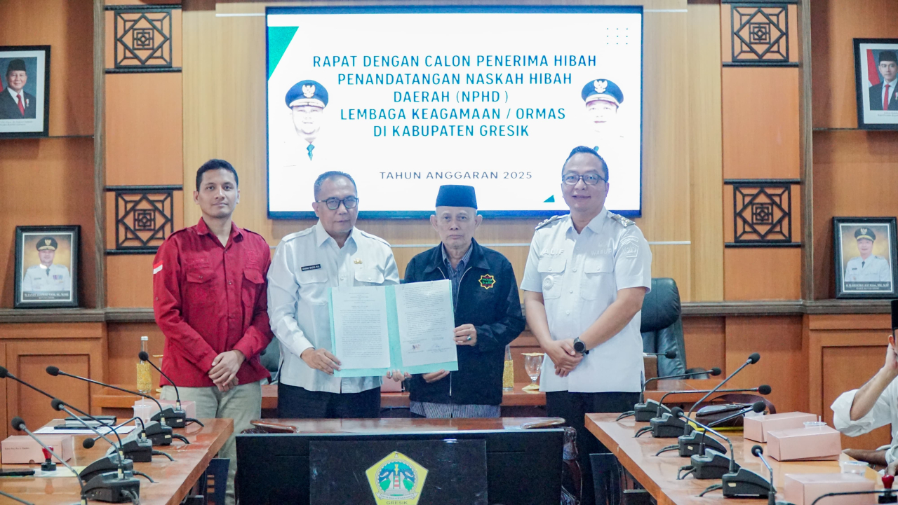 Pemkab Gresik Perkuat Tata Kelola Hibah Daerah Lewat Penandatanganan NPHD