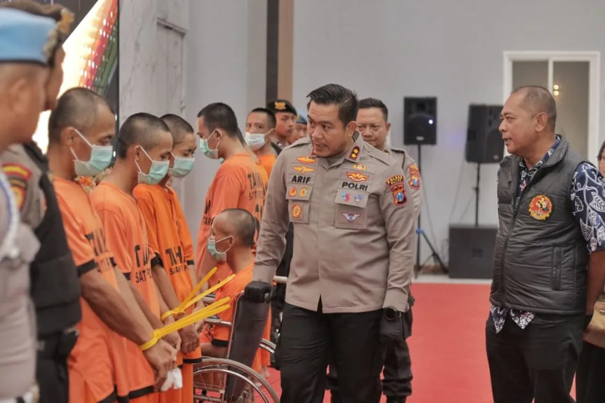12 Tersangka Diamankan Polres Blitar Selama Operasi Sikat Semeru