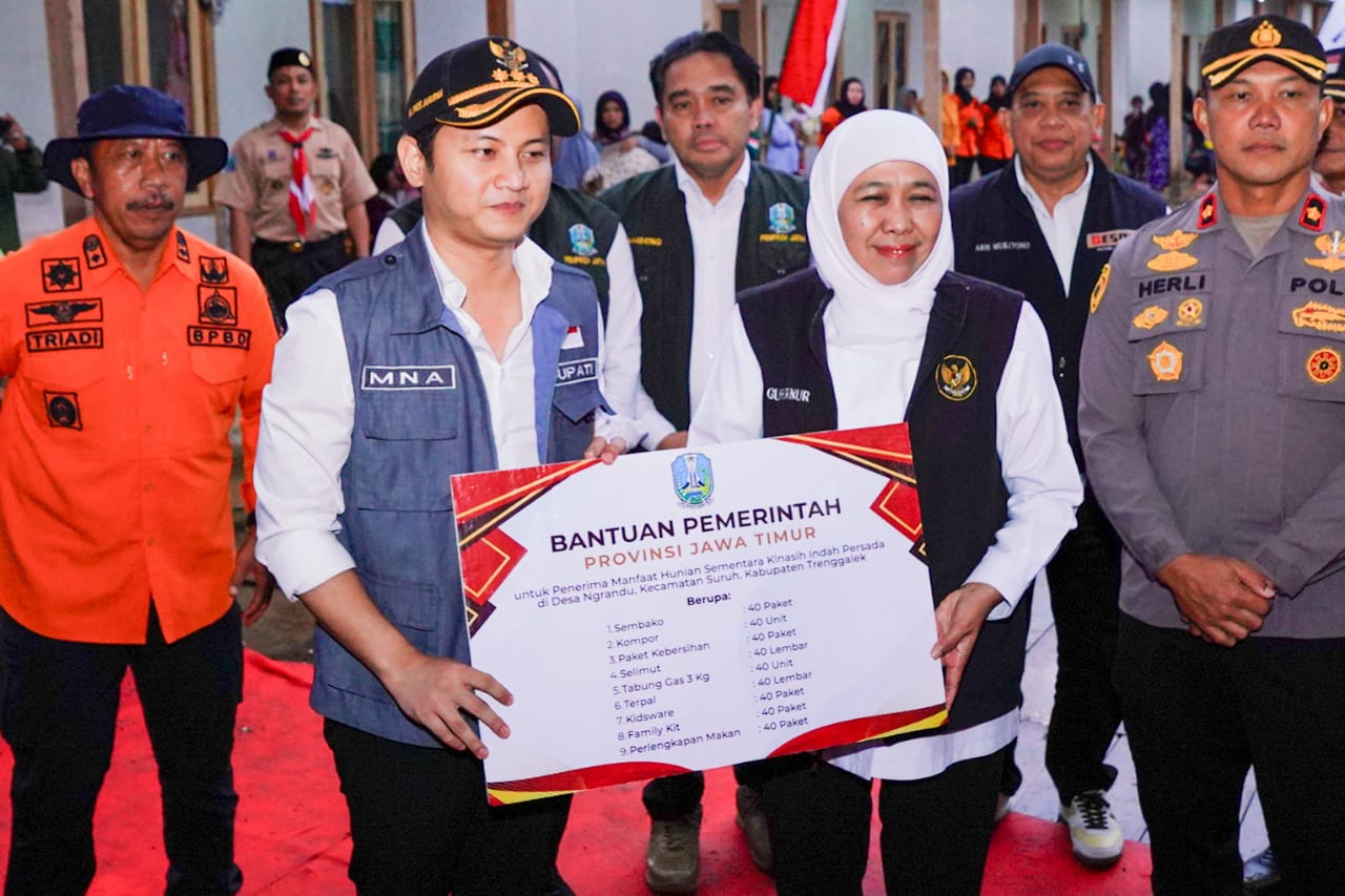 Gubernur Khofifah Resmikan Huntara Kinasih Indah Persada di Trenggalek, Siap Huni dengan Infrastruktur Komprehensif