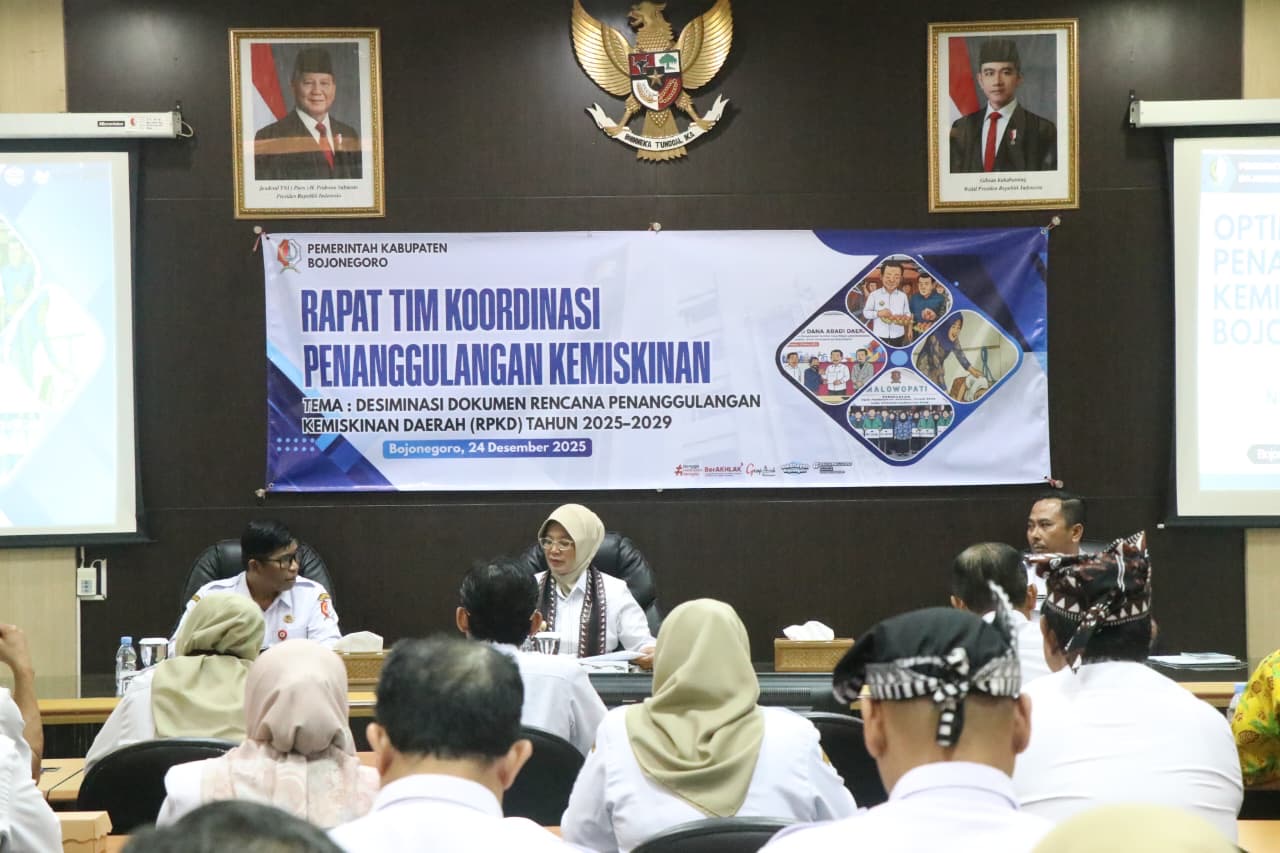 Targetkan Angka Kemiskinan Turun, Pemkab Bojonegoro Perkuat Sinergi Lintas Sektor