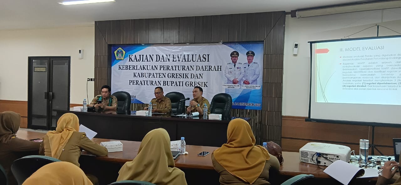 251 Perda dan Perbub Gresik Dievaluasi untuk Penyederhanaan Regulasi