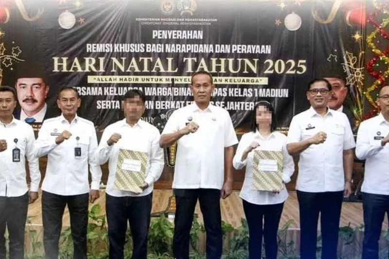 25 Warga Binaan Lapas Madiun Terima Remisi Natal